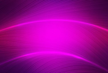 Eğri çizgileri olan koyu mor vektör düzeni. Soyut ve gradyan renkte renkli çizimler. Marka kitabı için şık bir desen.