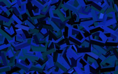 Koyu mavi, altıgen şekilli yeşil vektör düzeni. Bulanık arkaplanda renkli altıgenler. Marka kitabınız için yeni şablon.