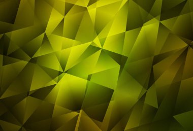 Koyu yeşil vektör eğimli şablon. Çokgen şekilli bir örnek. Arkaplanlarınız için desenli desen.