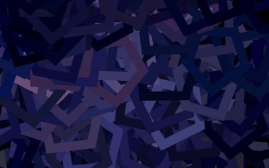 Renkli altıgenli koyu mor vektör dokusu. Altıgen tarzda ışıldayan soyut çizimler. İniş sayfaları için desen.