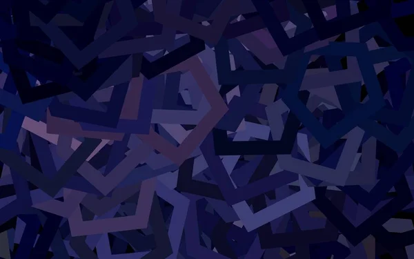 육각형으로 어두운 보라색 추상적 묘사를 육각형으로 표현하는 착륙장의 — 스톡 벡터