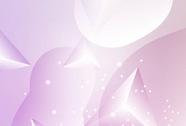 Renkli arkaplan üzerinde noktalar ve çizgiler olan açık mor vektör tasarımı. Doğa tarzında renkli baloncuklu soyut illüstrasyon. İş reklamları için akıllı tasarım.