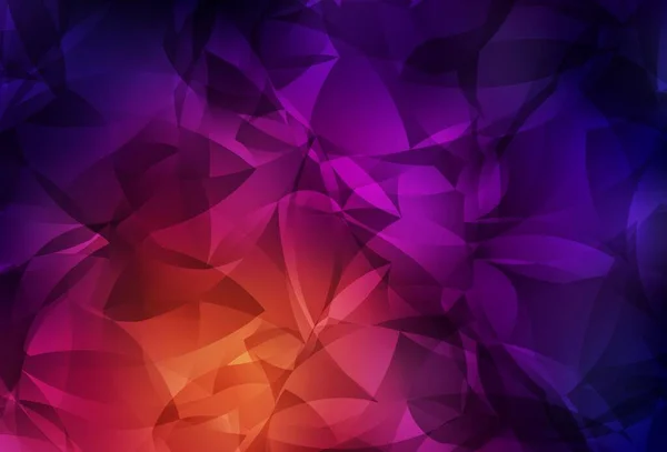 Dunkelrosa Gelber Vektorverlauf Dreiecke Textur Leuchtend Bunte Illustration Mit Dreiecken — Stockvektor