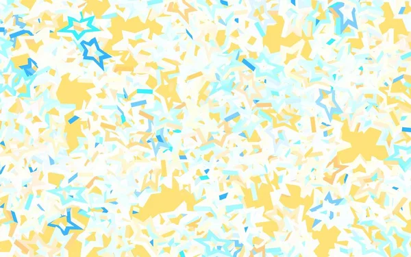 Bleu Clair Fond Vectoriel Rouge Avec Des Étoiles Colorées Illustration — Image vectorielle