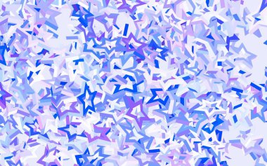 Gökyüzü yıldızlı hafif Mavili vektör şablonu. Bulanık dekoratif dizayn yıldızlı basit bir stilde. Astronomi web siteleri için desen.