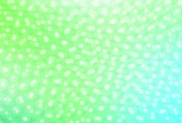 Hellgrünes Vektorlayout Mit Kreisformen Unscharfe Blasen Auf Abstraktem Hintergrund Mit — Stockvektor