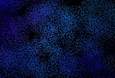 Düz çizgili koyu mavi vektör arkaplan. Keskin çizgili parlak renkli çizimler. Meşgul web siteleriniz için şablon.