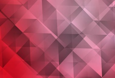 Açık kırmızı vektör eğimli üçgen dokusu. Çokgen tarzda tamamen yeni bir renk çizimi. Pankartın için tamamen yeni bir şablon.