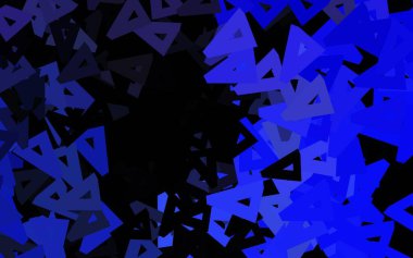 Üçgen biçiminde koyu mor vektör dokusu. Doğa tarzında üçgenleri olan güzel bir çizim. Bir cep telefonu için arka plan.