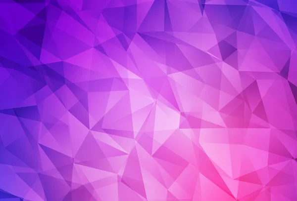 Светло Фиолетовый Розовый Векторный Многоугольный Фон Элегантная Яркая Полигональная Иллюстрация — стоковый вектор