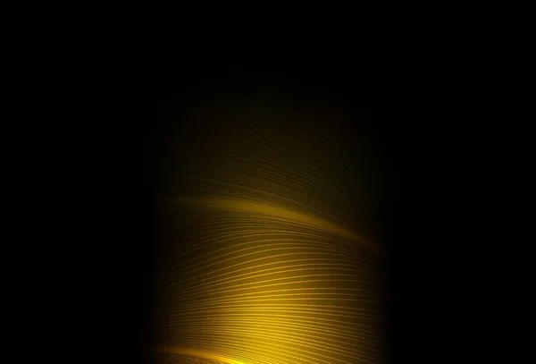 Темно Желтый Векторный Фон Изогнутыми Линиями Современная Абстрактная Градиентная Иллюстрация — стоковый вектор