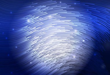 Çizgileri olan koyu mavi vektör deseni. Renkli çizgileri ve şekilleri olan bir örnek. İşiniz için en iyi tasarım.