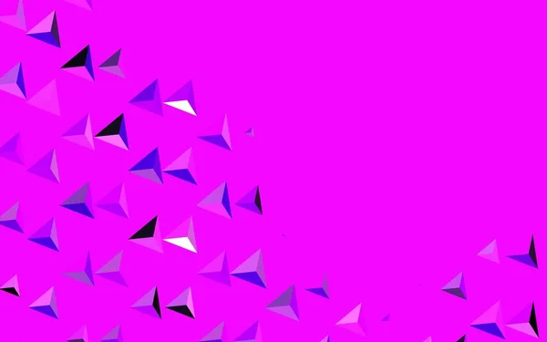 Fond Vectoriel Rose Foncé Avec Triangles Triangles Sur Fond Abstrait — Image vectorielle