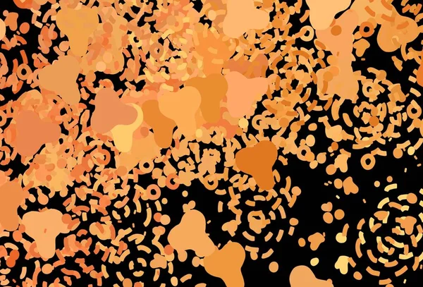 Textura Vectorial Naranja Oscura Con Formas Abstractas Ilustración Colorida Simple — Vector de stock
