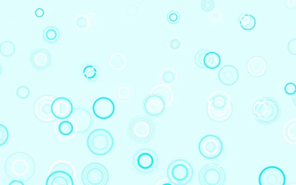 Hellrosa Blaue Vektorschablone Mit Kreisen Unscharfe Blasen Auf Abstraktem Hintergrund — Stockvektor
