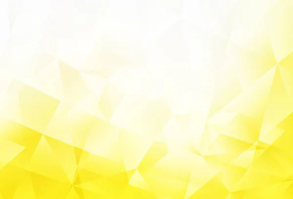 明るい黄色のベクトルの三角形のレイアウト輝く 多角形の形状のサンプル デザインの三角形パターン — ストックベクタ