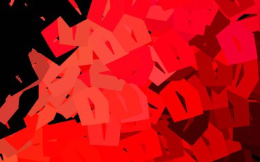 Renkli altıgenli koyu kırmızı vektör deseni. Bulanık arkaplanda renkli altıgenler. Web sitesi posterleri, afişler için tasarım.