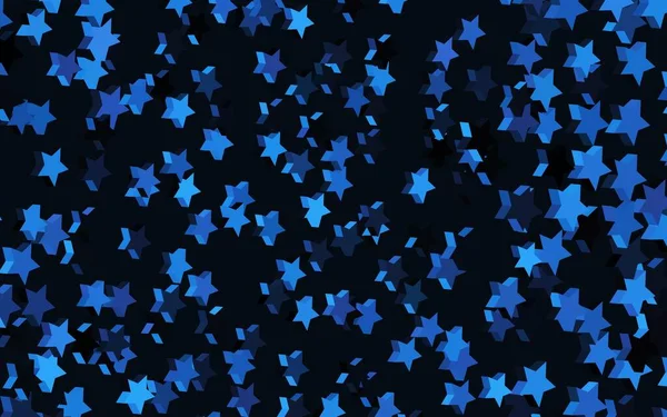 Modèle Vectoriel Rose Foncé Bleu Avec Étoiles Ciel Illustration Colorée — Image vectorielle