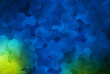 Koyu mavi, yeşil vektör çokgen arkaplan. Çokgen biçiminde, gradyan ile renkli çizimler. Broşürünüz için yepyeni bir tasarım..