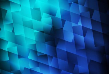 Koyu mavi, dikdörtgenli yeşil vektör arkaplan. Soyut stil ve dikdörtgenlerle dekoratif tasarım. Reklamınız, posteriniz, afişiniz için en iyi tasarım.