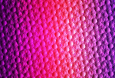 Açık Mor, noktalı pembe vektör arkaplan. Renkli su damlaları olan modern soyut çizimler. Duvar kağıtlarının dokusu için desen.
