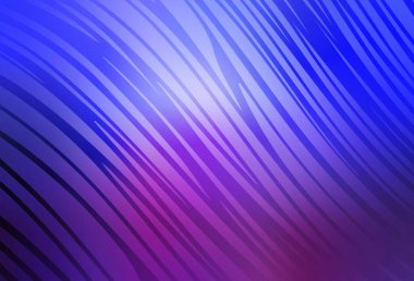 Açık mavi, eğri çizgileri olan kırmızı vektör düzeni. Değişken çizgileri olan renkli soyut çizimler. Cep telefonu ekranları için arkaplan.