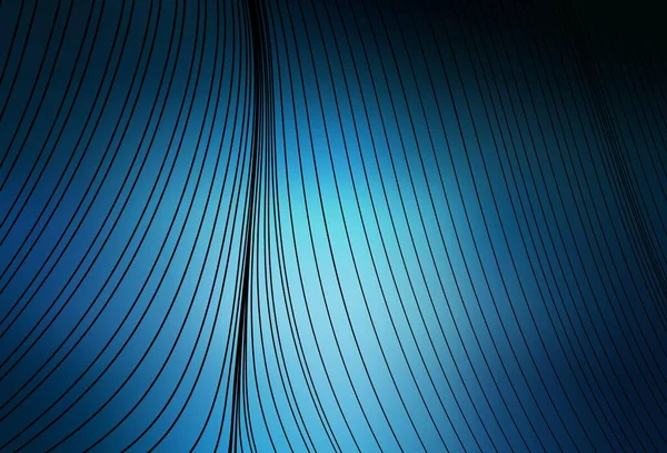 Wry çizgileri ile koyu mavi vektör düzeni. Çağdaş gradyan soyut çizgileri olan çizimler. Broşürler, broşürler için doku.