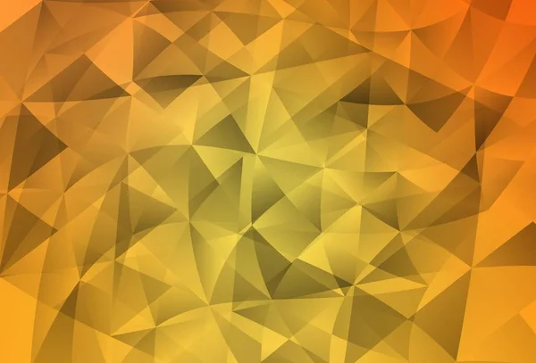 浅黄色矢量纹理与三角形风格 带有三角形的抽象风格装饰设计 登陆页的现代模板 — 图库矢量图片