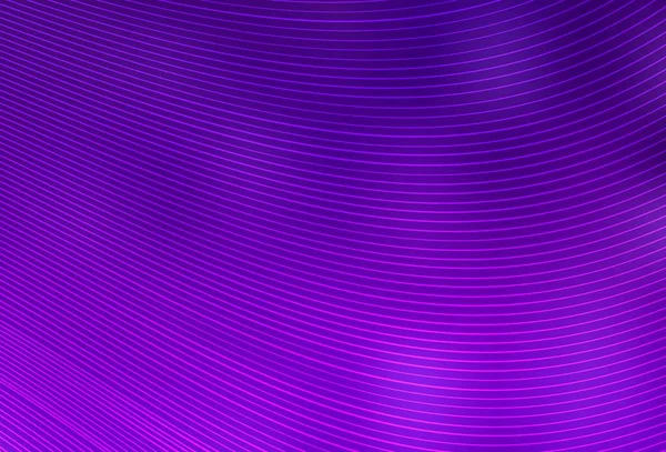 ダークパープル フラットラインピンクベクトルレイアウト 抽象的なテンプレート上の行とカラフルな輝くイラスト ポスター バナーのパターン — ストックベクタ