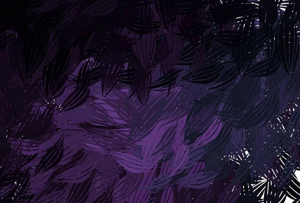 Dark Purple Vector Pattern Random Forms Modern Abstract Illustration Colorful — Stock Vector
