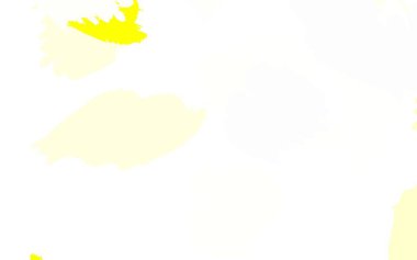 Soyut biçimlerde açık sarı vektör dokusu. Rastgele şekillerle soyut tarzda dekoratif tasarım. Web siteniz için basit tasarım.