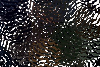 Koyu pembe, bükülmüş çizgileri olan sarı vektör düzeni. Çağdaş gradyan soyut çizgileri olan çizimler. Broşürler, broşürler için doku.