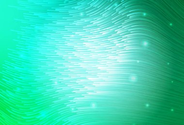 Eğimli çizgileri olan açık yeşil vektör arkaplan. Basit eğri biçiminde parlak renkli bir illüstrasyon. Web siteniz için soyut tasarım.