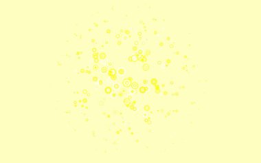 Dairesel hafif turuncu vektör şablonu. Doğa tarzında renkli baloncuklu soyut illüstrasyon. Güzel web siteleri için desen.