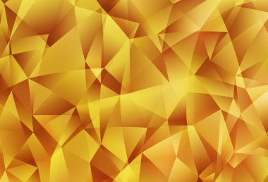 Işık turuncu vektör poligonal model. Gradyan ile Origami tarzında yaratıcı geometrik şekil. İşiniz için en iyi üçgen tasarım.