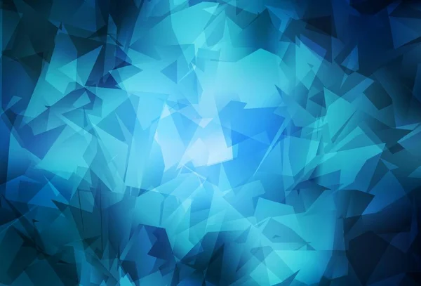 Luz Azul Vector Triángulo Fondo Mosaico Ilustración Colores Brillantes Con — Vector de stock