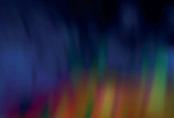 Dark Multicolor Vektor Verschwommen Glanz Abstrakte Vorlage Leuchtend Bunte Illustration — Stockvektor