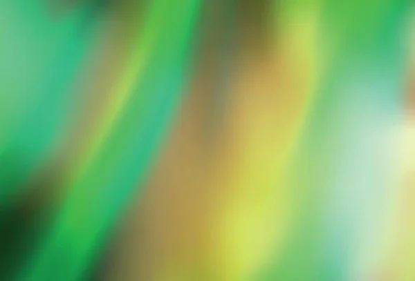 Verde Chiaro Vettore Giallo Offuscata Modello Colorato Illustrazione Astratta Colorata — Vettoriale Stock