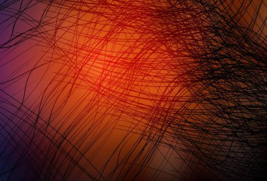 Eğri çizgileri olan koyu kırmızı vektör arka plan. Eğimli çizgileri olan zarif parlak bir illüstrasyon. Markan için yeni kompozisyon.