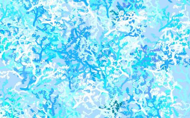 Açık yeşil vektör deseni yapraklarla, dallarla karalıyor. Beyaz arka planda eskiz karalamalar. Cep telefonlarının geçmişleri için şablon.