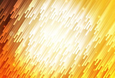 Tekrarlanan çubuklarla Açık Turuncu vektör şablonu. Çizgilerile basit tarzda bulanık dekoratif tasarım. Reklamlar, posterler, afişler için desen.