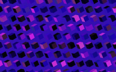 Dikdörtgenli koyu pembe vektör arkaplan. Renkli dikdörtgenlerle modern soyut çizimler. Reklamlar için desen.