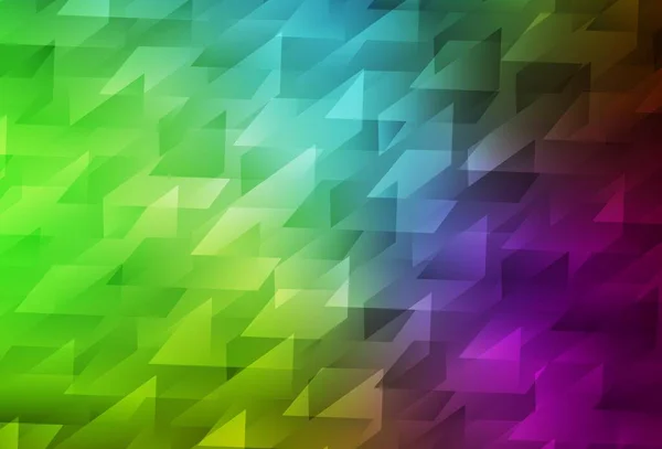 浅粉色 绿色矢量背景 多角形风格 用一组五彩缤纷的矩形来说明 您登陆页的现代模板 — 图库矢量图片