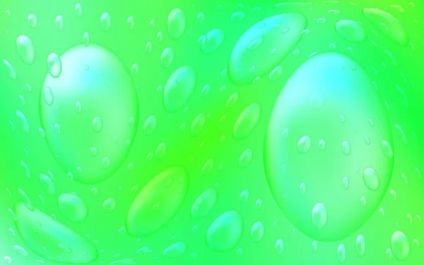 浅绿色 黄色矢量背景与点 用模糊的雨滴闪烁着抽象的图解 这种模式可用于漂亮的网站 — 图库矢量图片