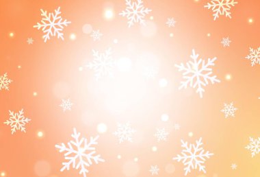 Açık Turuncu vektör arkaplanı Xmas tarzında. Noel tarzında renkli bir tasarım ve eğilim. Harfler ve tipografi için şablon.
