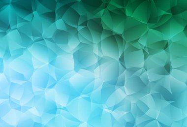 Memphis şekilli açık yeşil vektör arkaplanı. Soyut gradyan şekilli basit renkli çizimler. Duvar kağıtları için zarif tasarım.