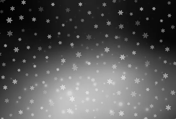 Темний Сірий Векторний Шаблон Карнавальному Стилі Проста Ілюстрація Різдвяними Атрибутами — стоковий вектор