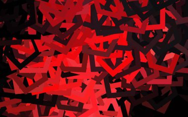 Altıgen şekilli koyu kırmızı vektör düzeni. Altıgenli soyut bir tasarım. İniş sayfaları için desen.