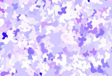 Memphis şekilli açık mor vektör arkaplan. Soyut tarzda rengarenk gradyan şekilleri olan bir resim. İşiniz için en iyi akıllı tasarım.