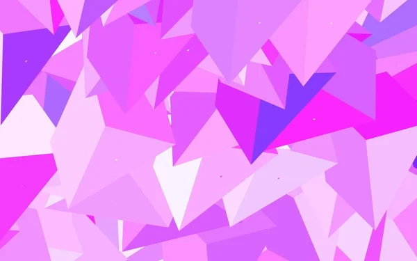 Fond Vectoriel Violet Clair Avec Lignes Triangles Illustration Abstraite Moderne — Image vectorielle